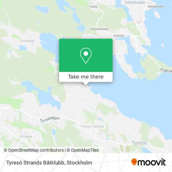 Tyresö Strands Båtklubb map