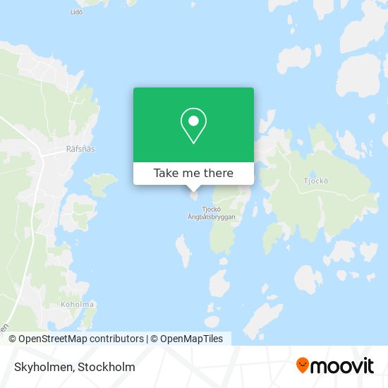 Skyholmen map