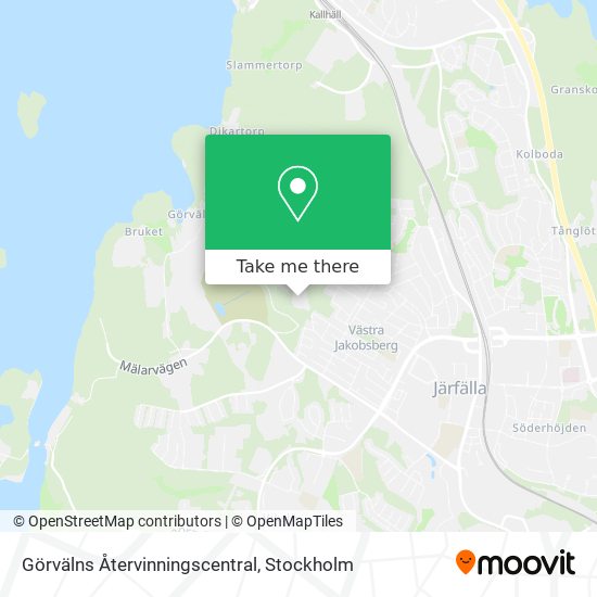 Görvälns Återvinningscentral map