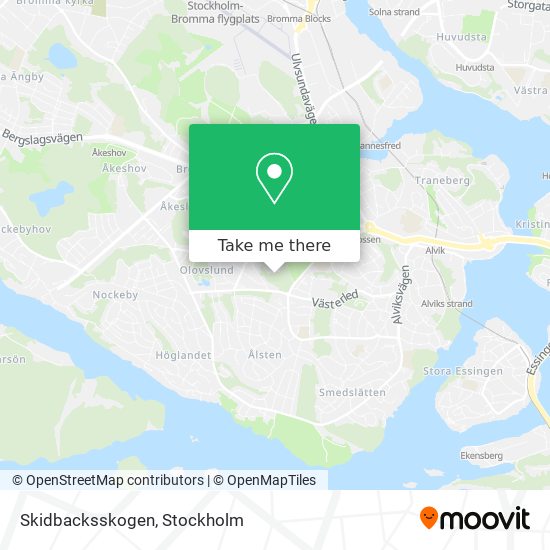 Skidbacksskogen map