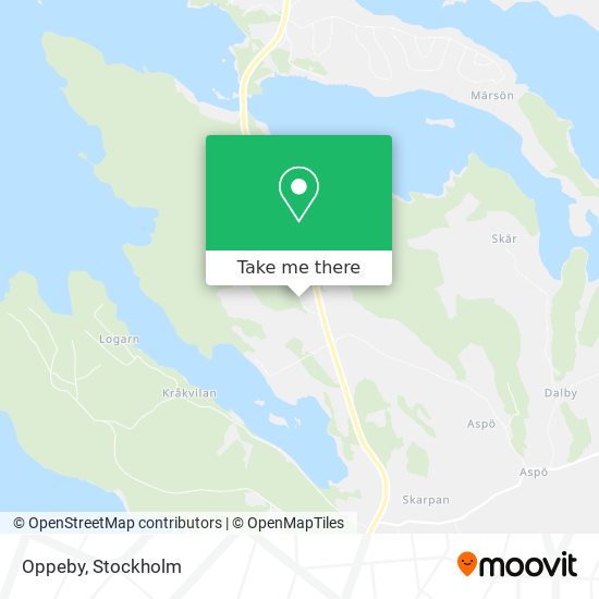 Oppeby map