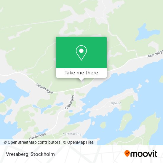 Vretaberg map