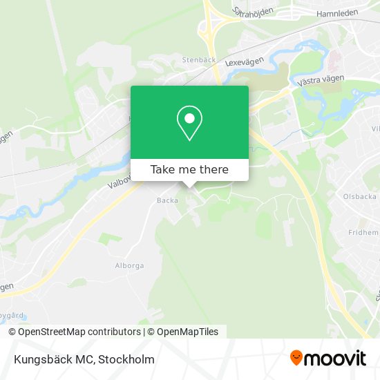 Kungsbäck MC map