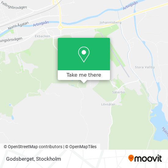 Godsberget map