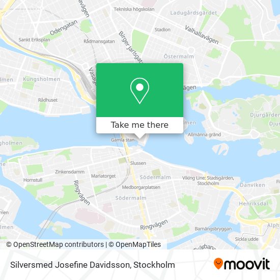 Silversmed Josefine Davidsson map