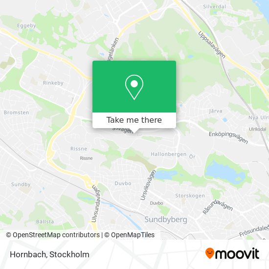 Hornbach map