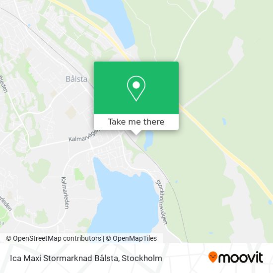 Ica Maxi Stormarknad Bålsta map