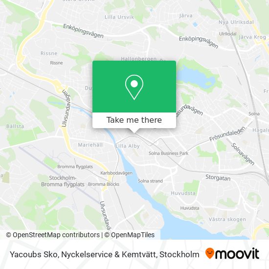 Yacoubs Sko, Nyckelservice & Kemtvätt map