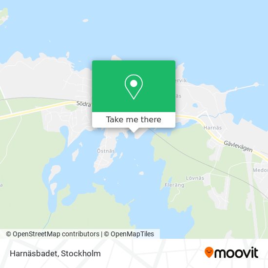 Harnäsbadet map