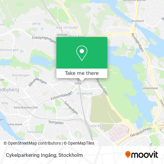 Cykelparkering Ingång map