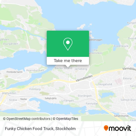 Funky Chicken Food Truck map