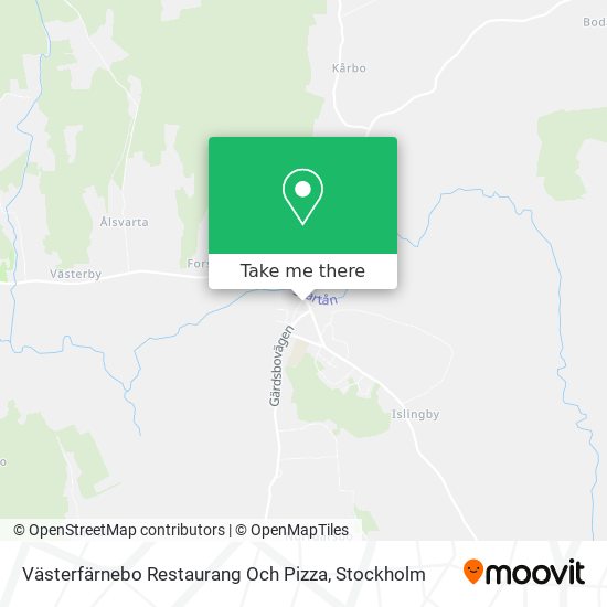 Västerfärnebo Restaurang Och Pizza map