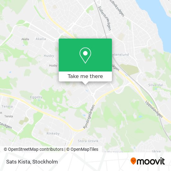 Sats Kista map