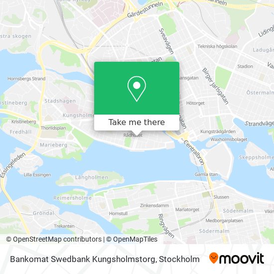Bankomat Swedbank Kungsholmstorg map