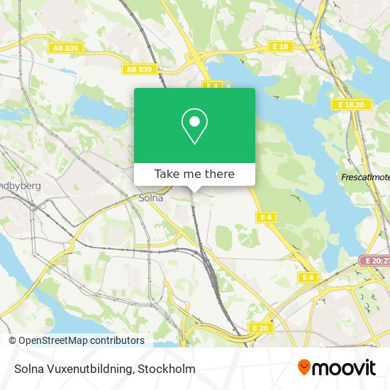 Solna Vuxenutbildning map