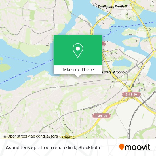 Aspuddens sport och rehabklinik map
