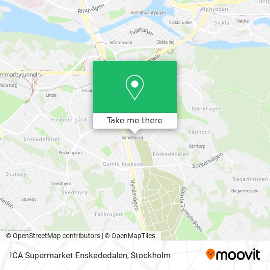 ICA Supermarket Enskededalen map