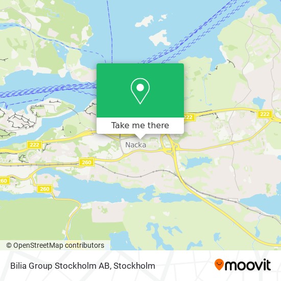 Bilia Group Stockholm AB map