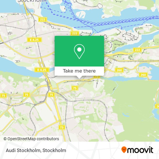 Audi Stockholm map