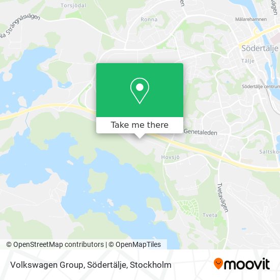 Volkswagen Group, Södertälje map