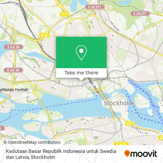 Kedutaan Besar Republik Indonesia untuk Swedia dan Latvia map