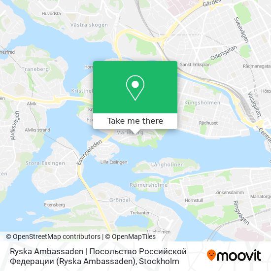 Ryska Ambassaden | Посольство Российской Федерации map