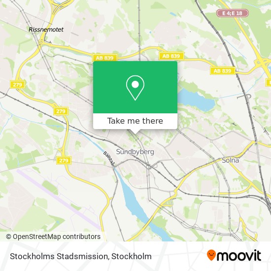 Stockholms Stadsmission map