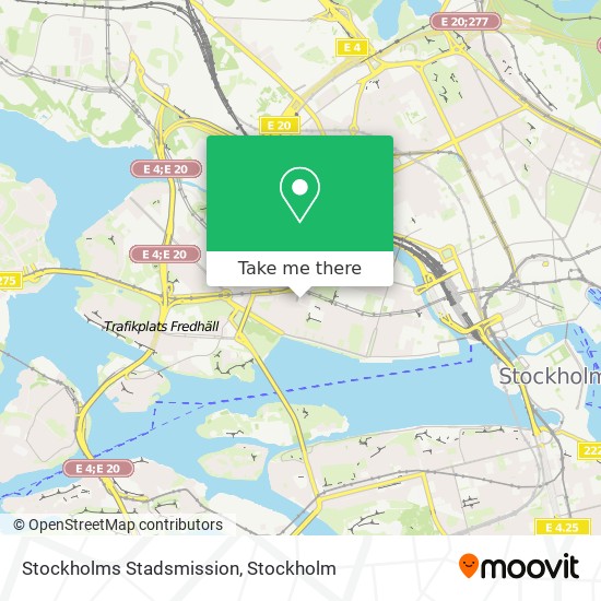 Stockholms Stadsmission map