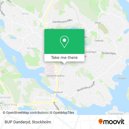 BUP Danderyd map