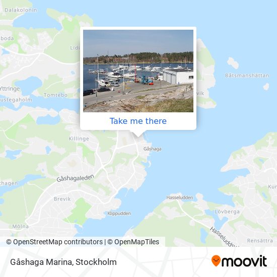 Gåshaga Marina map