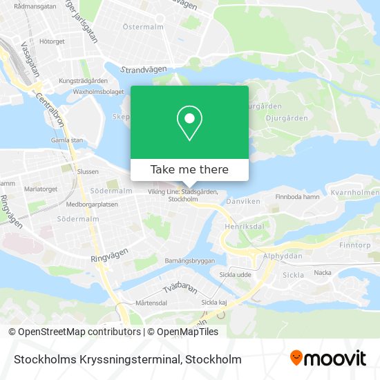 Stockholms Kryssningsterminal map