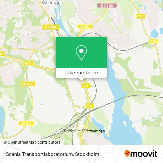 Scania Transportlaboratorium map