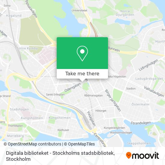 Digitala biblioteket - Stockholms stadsbibliotek map