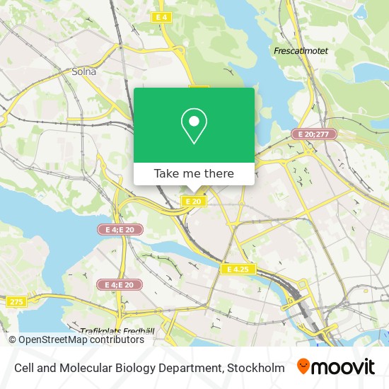 Cell and Molecular Biology Department map