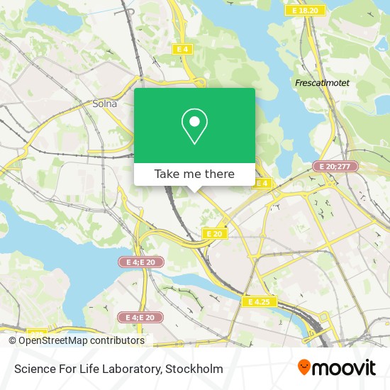 Science For Life Laboratory map