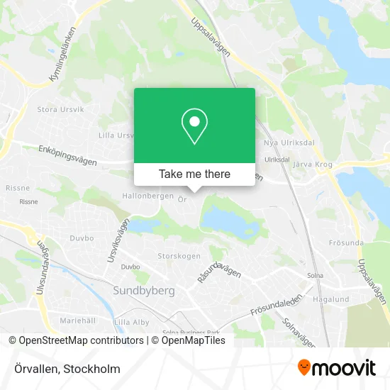 Örvallen map