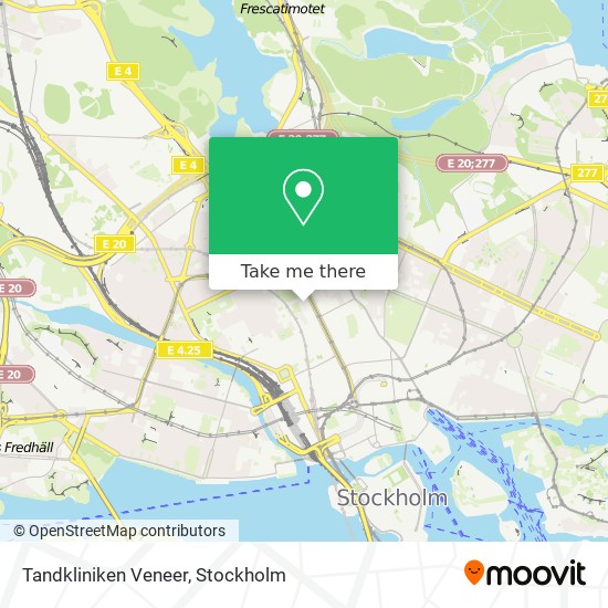 Tandkliniken Veneer map