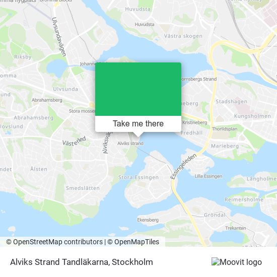 Alviks Strand Tandläkarna map