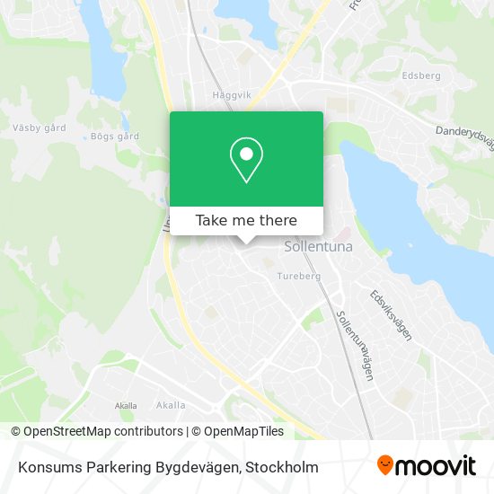 Konsums Parkering Bygdevägen map