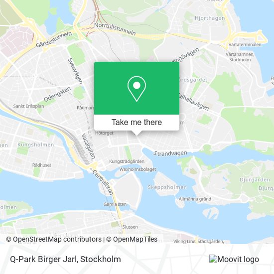 Q-Park Birger Jarl map