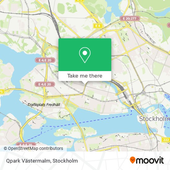Qpark Västermalm map