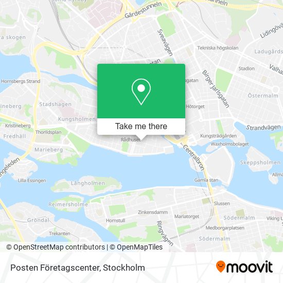 Posten Företagscenter map