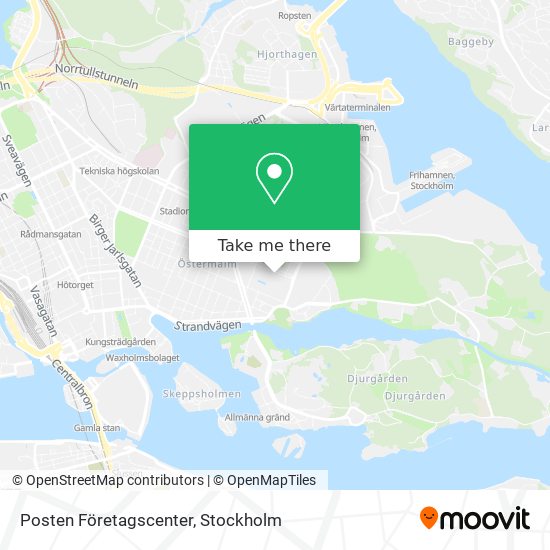 Posten Företagscenter map