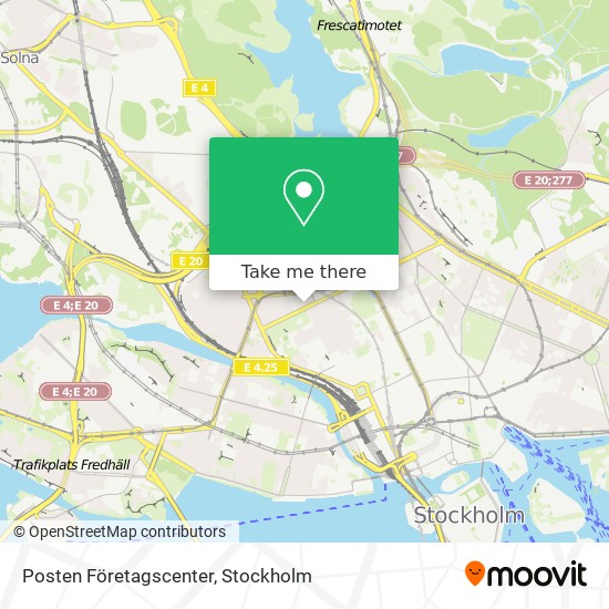 Posten Företagscenter map