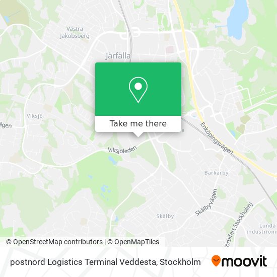 postnord Logistics Terminal Veddesta map