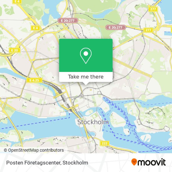 Posten Företagscenter map