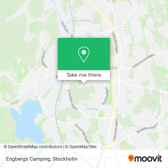 Engbergs Camping map