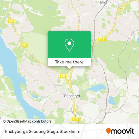 Enebybergs Scouting Stuga map