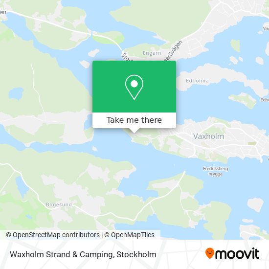 Waxholm Strand & Camping map