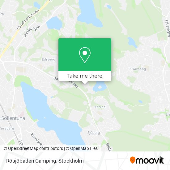 Rösjöbaden Camping map